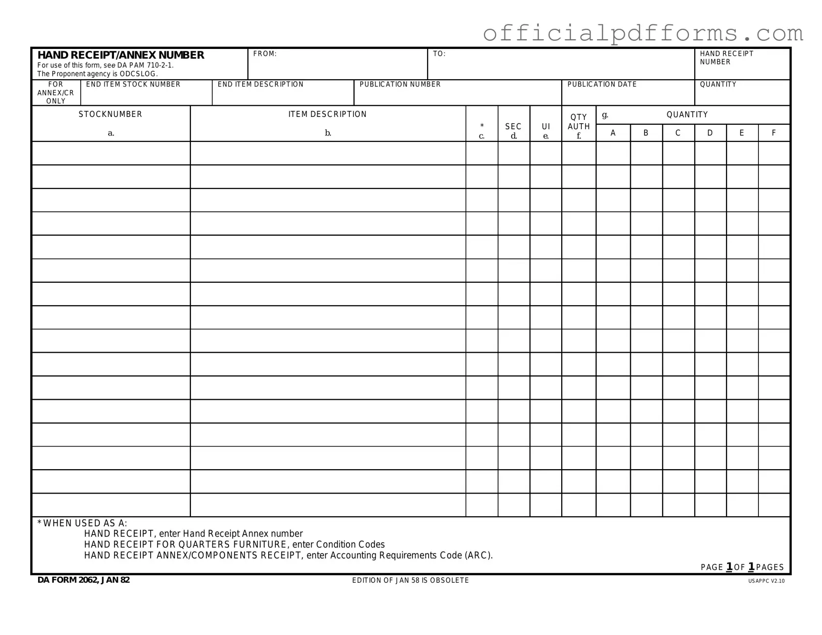 Fill in a Valid Da Form