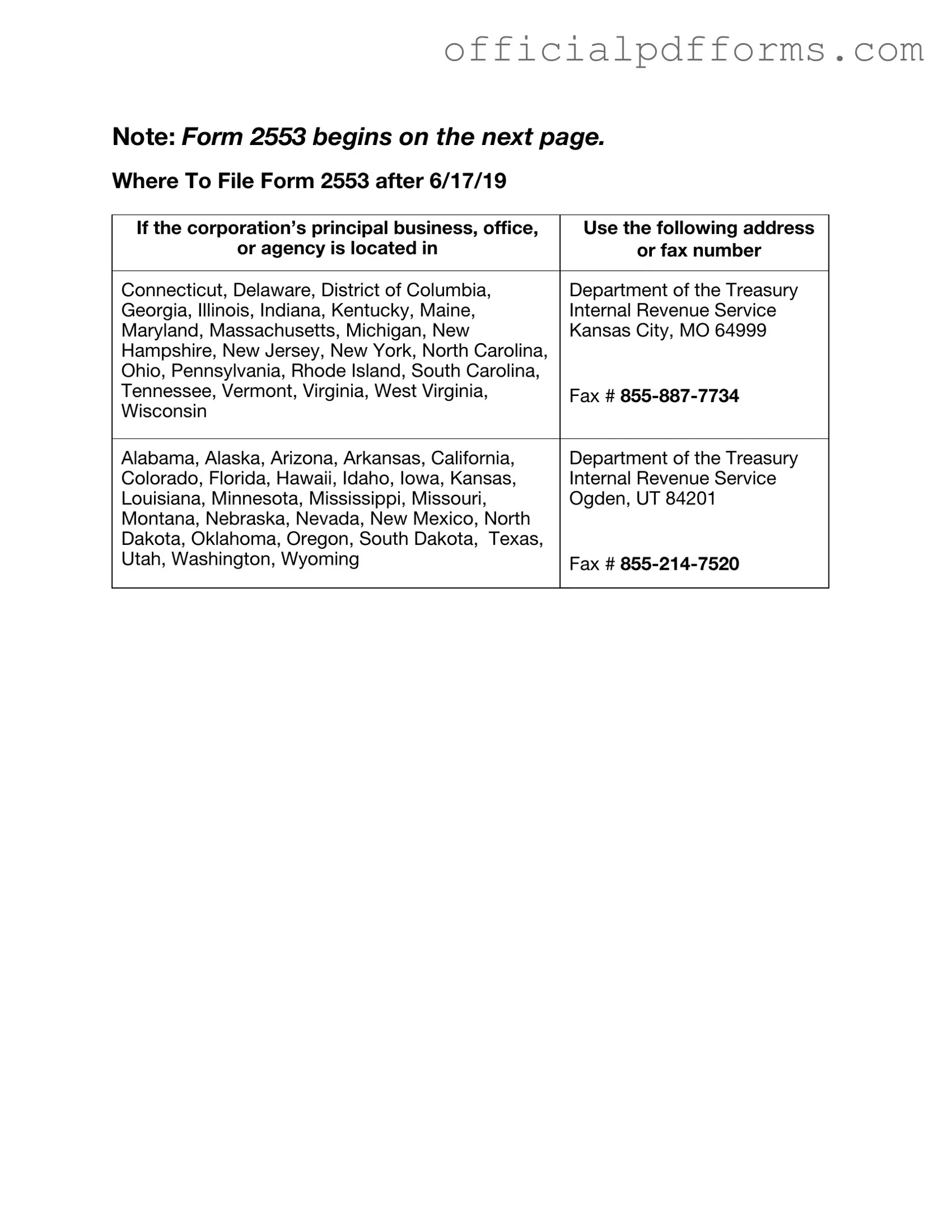 Fill in a Valid IRS 2553 Form