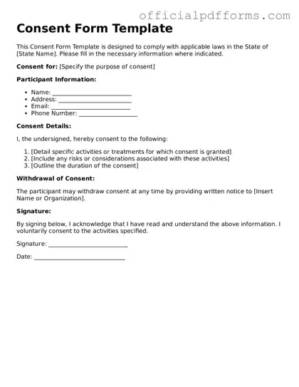 Valid Consent Document