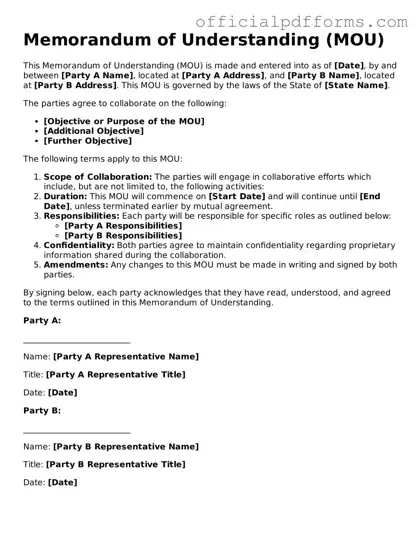 Valid Memorandum of Understanding Document