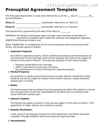 Valid Prenuptial Agreement Document