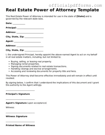 Valid Real Estate Power of Attorney Document