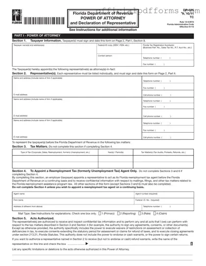 Fill in a Valid Tax POA dr 835 Form