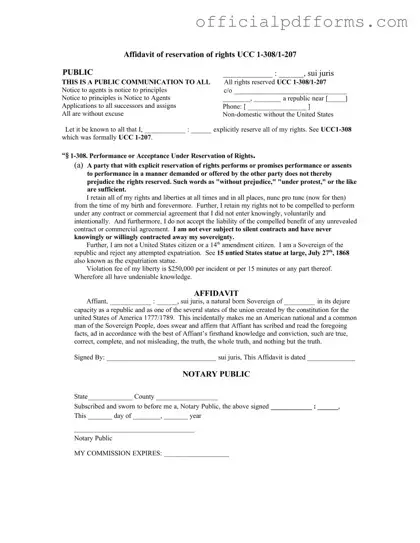 Fill in a Valid Ucc 1 308 Form